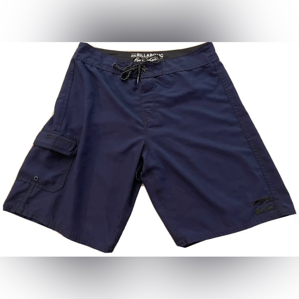 Men’s Billabong Original All Day Drawstring Pocket Board Shorts Sz 33 Navy Blue